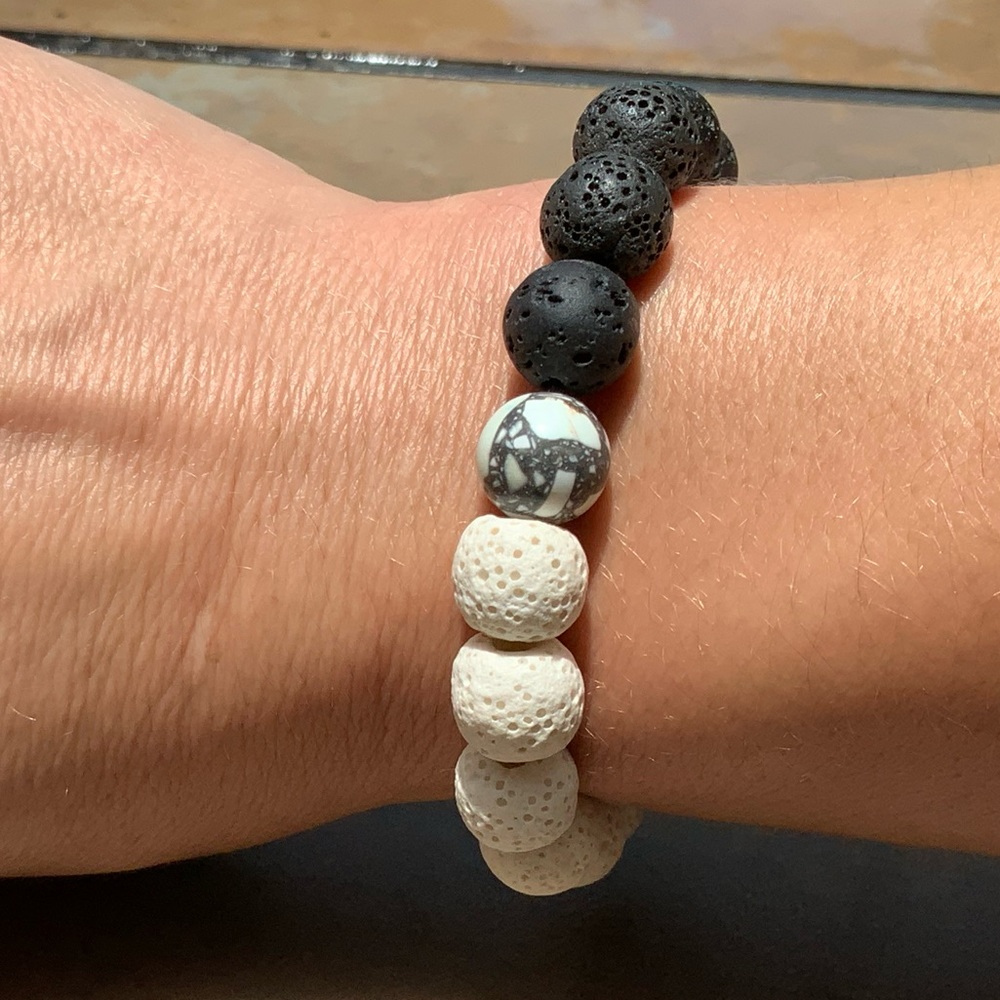 Lava YIng & Yang Bracelet.